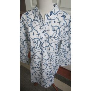 NWT VINEYARD VINES NAUTICAL TUNIC TOP CALLED ROPE TOILE LUCAYA SIZE LARGE